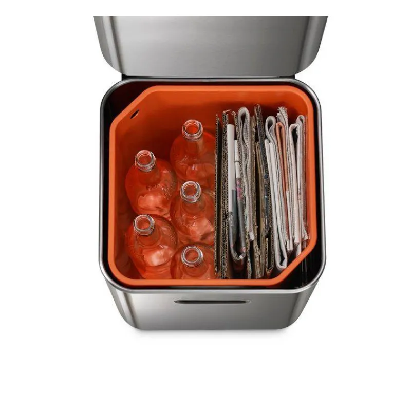 Poubelles De Tri Sélectif-Joseph Joseph Poubelle de cuisine Tri Sélectif TOTEM Compact 40 L Inox