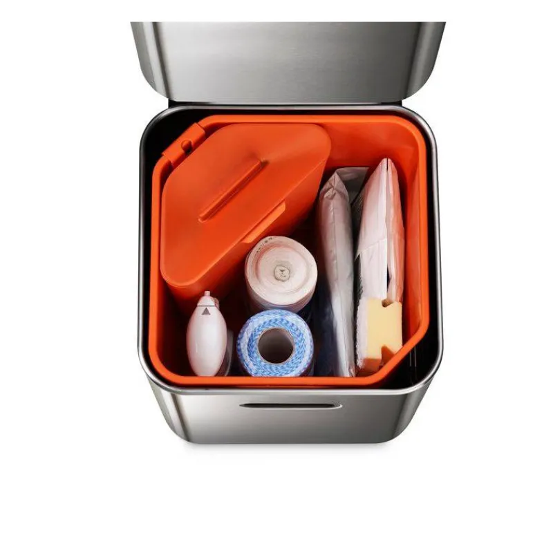 Poubelles De Tri Sélectif-Joseph Joseph Poubelle de cuisine Tri Sélectif TOTEM Compact 40 L Inox
