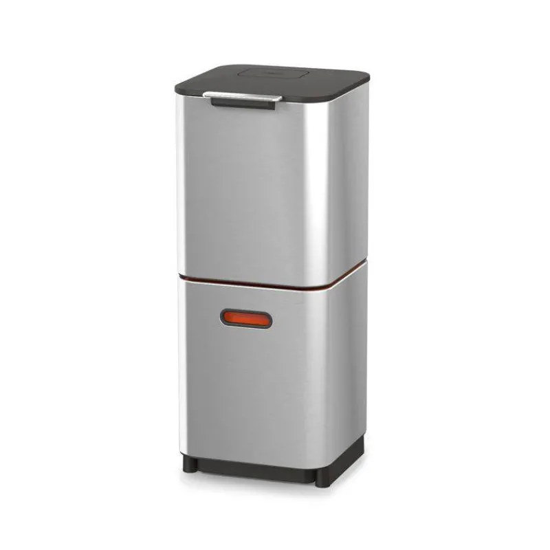 Poubelles De Tri Sélectif-Joseph Joseph Poubelle de cuisine Tri Sélectif TOTEM Compact 40 L Inox