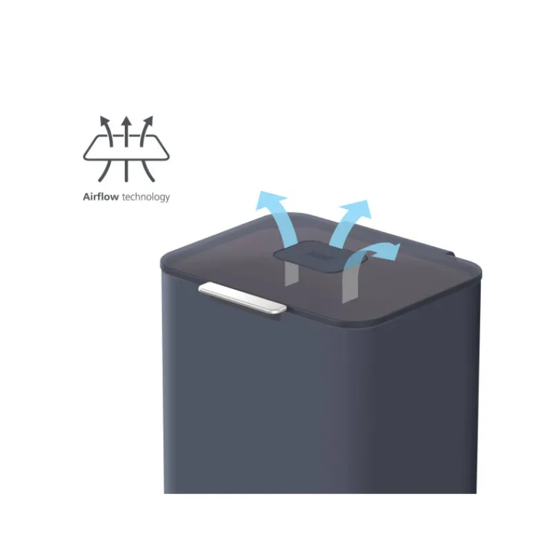 Poubelles De Tri Sélectif-Joseph Joseph Poubelle de cuisine Tri Sélectif TOTEM Max 60 L Gris Graphite