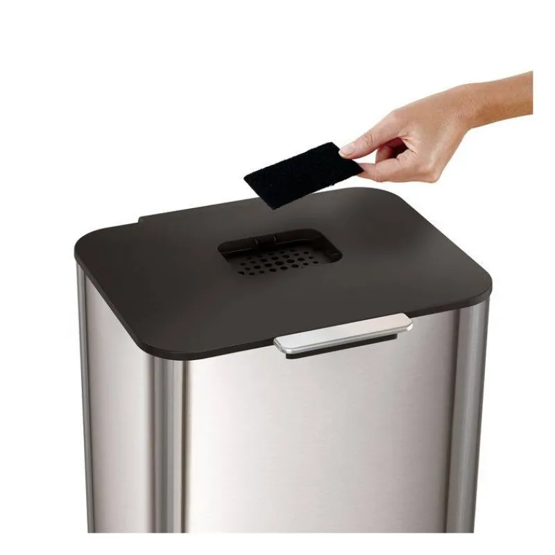 Poubelles De Tri Sélectif-Joseph Joseph Poubelle de cuisine Tri Sélectif TOTEM Max 60 L Inox