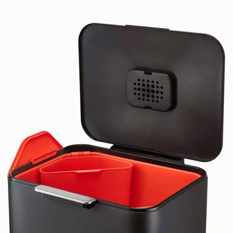 Poubelles De Tri Sélectif-Joseph Joseph Poubelle de cuisine Tri Sélectif TOTEM Max 60 L Noir