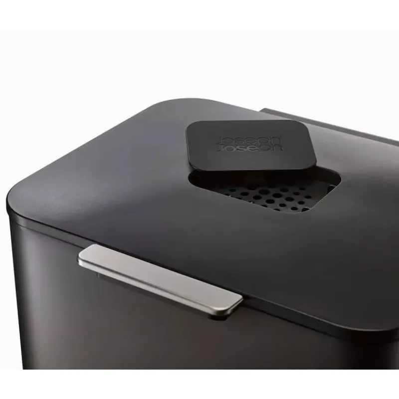 Poubelles De Tri Sélectif-Joseph Joseph Poubelle de cuisine Tri Sélectif TOTEM Max 60 L Noir