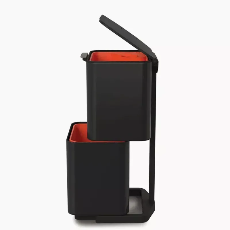 Poubelles De Tri Sélectif-Joseph Joseph Poubelle de cuisine Tri Sélectif TOTEM Max 60 L Noir