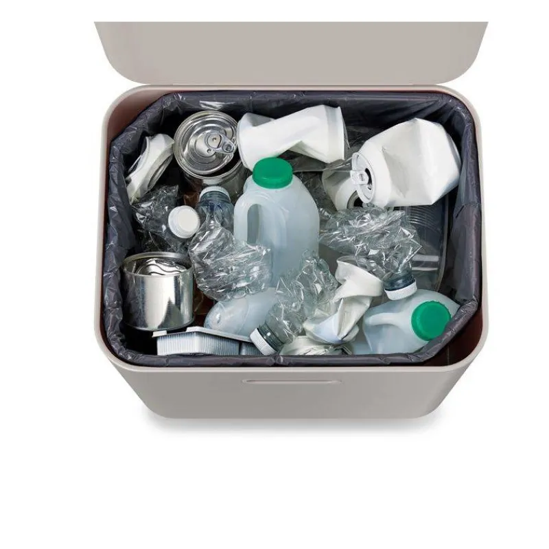 Poubelles De Tri Sélectif-Joseph Joseph Poubelle de cuisine Tri Sélectif TOTEM Max 60 L Stone Pierre