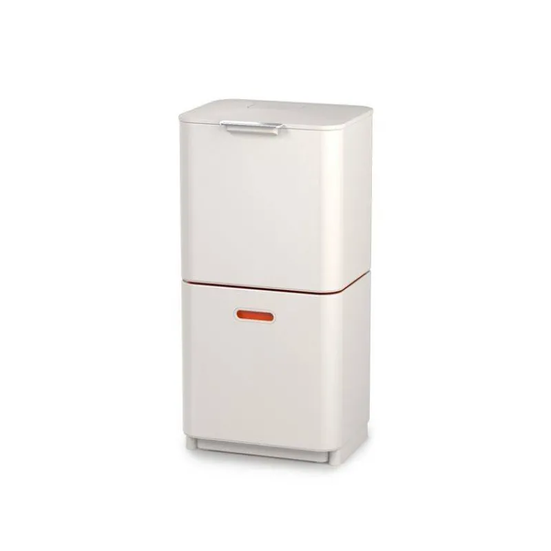 Poubelles De Tri Sélectif-Joseph Joseph Poubelle de cuisine Tri Sélectif TOTEM Max 60 L Stone Pierre