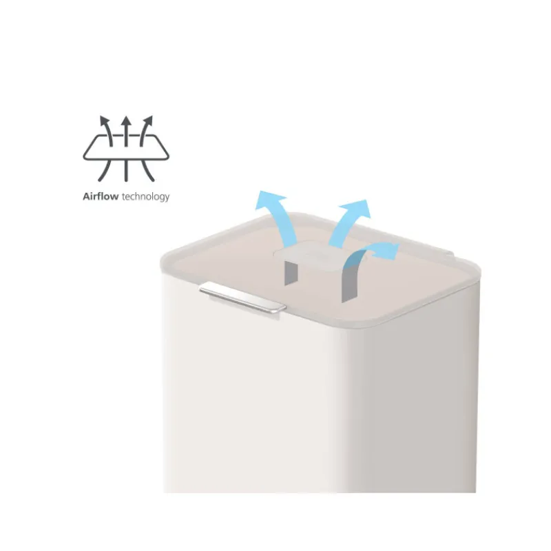 Poubelles De Tri Sélectif-Joseph Joseph Poubelle de cuisine Tri Sélectif TOTEM Max 60 L Stone Pierre