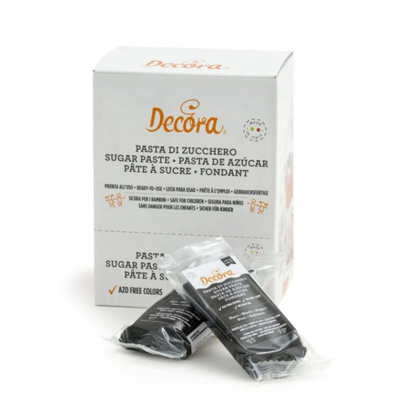 Pâte À Sucre | Sucres Et Décors-Decora Pâte à sucre classique Paquet de 100 g NOIR