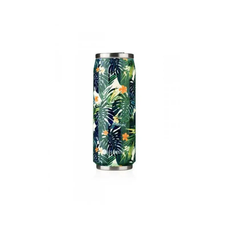 Gourdes Isothermes Et Mugs-Les Artistes Pull Can´it Mug isotherme canette 500 ml Hawaii Fleurs