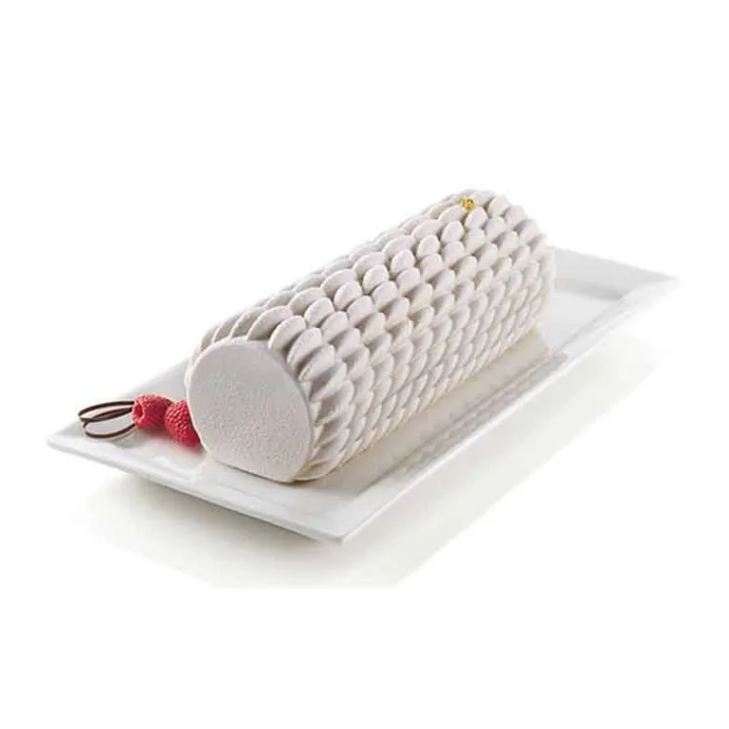 Moules Silikomart | Moules À Gâteaux Silicone-SilikoMart QUENELLE Moule bûche en silicone 3Design