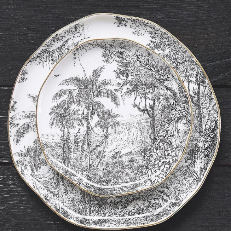 Assiettes À Desserts-Easy Life RAIN FOREST Assiette à dessert en porcelaine 19 cm SC