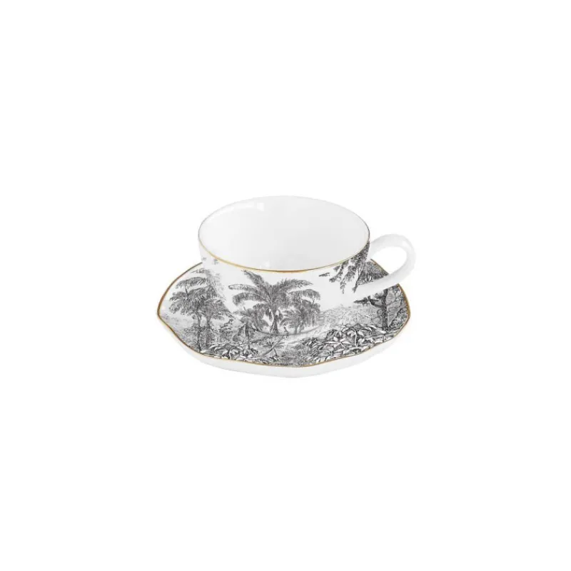 Tasses-Easy Life RAIN FOREST Tasse Thé Café en porcelaine 12 cl