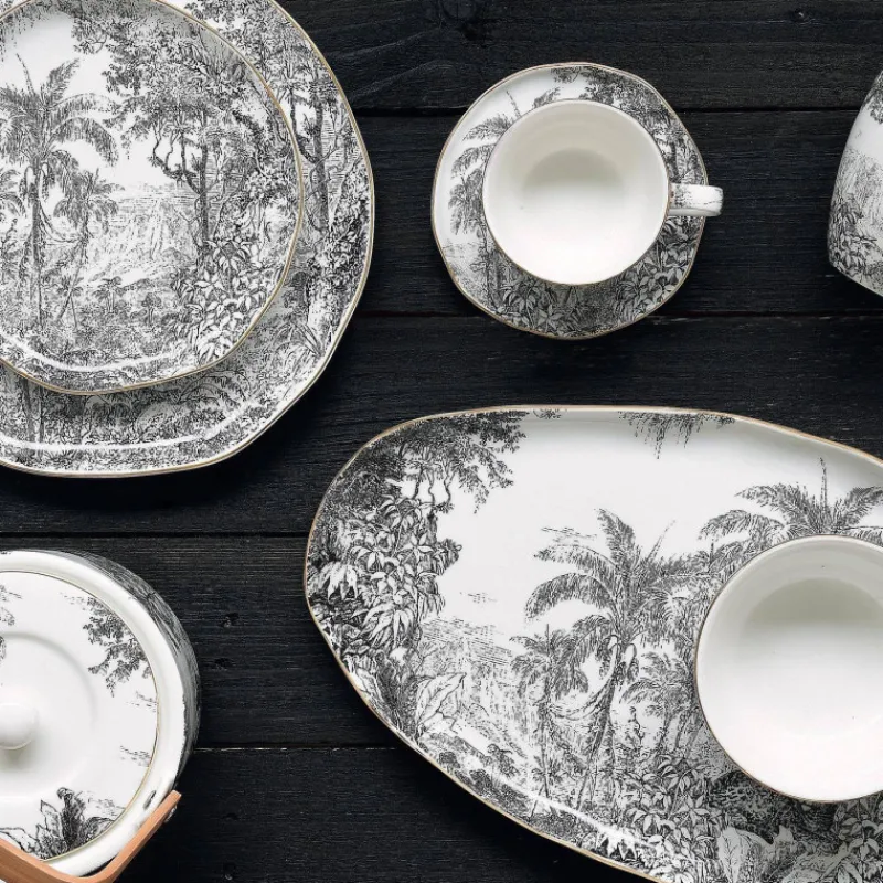 Tasses-Easy Life RAIN FOREST Tasse Thé Café en porcelaine 12 cl