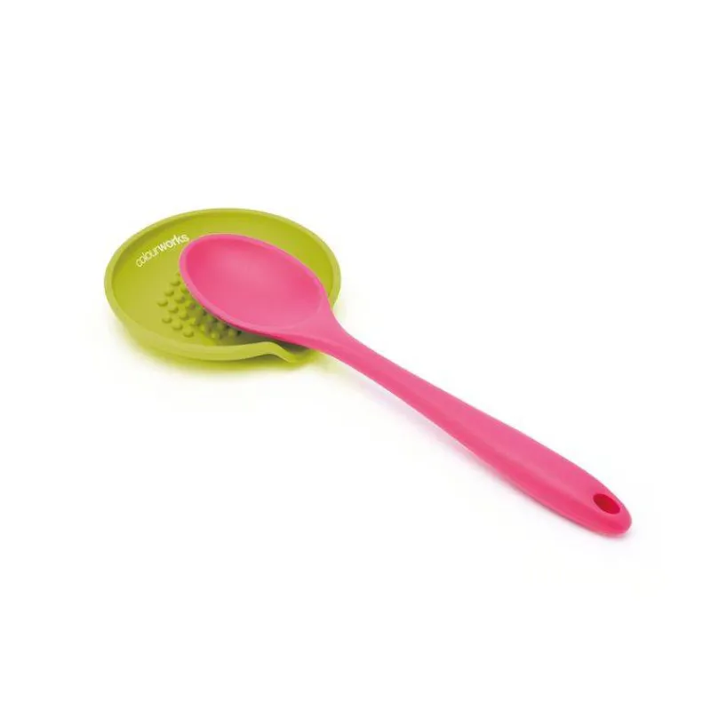 Repose Cuillères-Kitchen Craft Repose Cuillère Rond silicone Colour Works