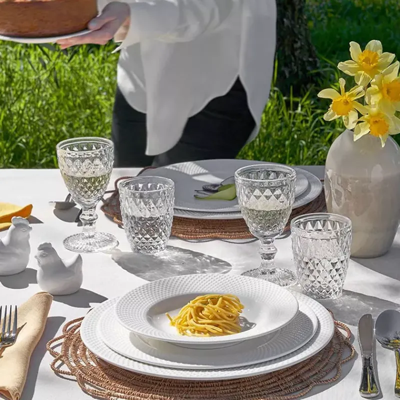 Assiettes Creuses-PORCELLANA BIANCA RICHIAMO Assiette creuse en porcelaine D22