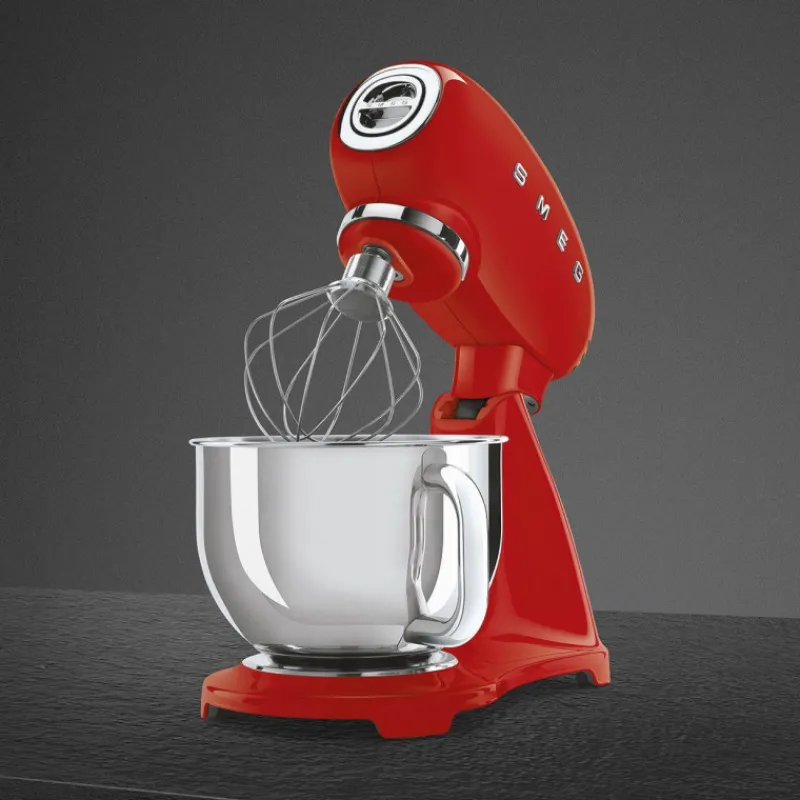 Robots Pâtissiers-SMEG Robot pâtissier sur socle Années 50 Rouge Intégral