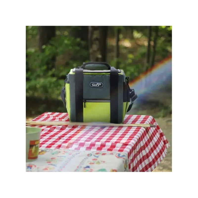 Sacs Isothermes-WD Lifestyle Sac Lunch Box isotherme 8 L éco-responsable  Bicolore Vert clair Kaki