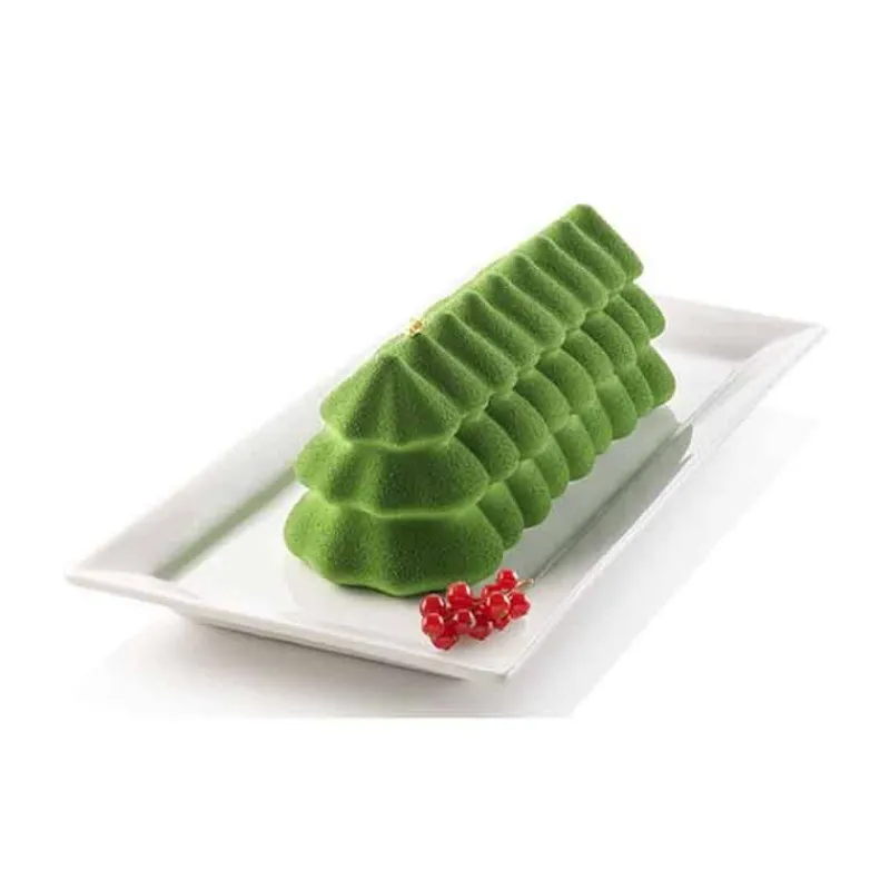 Moules Silikomart | Moules À Gâteaux Silicone-SilikoMart SAPIN Moule bûche en silicone 3Design