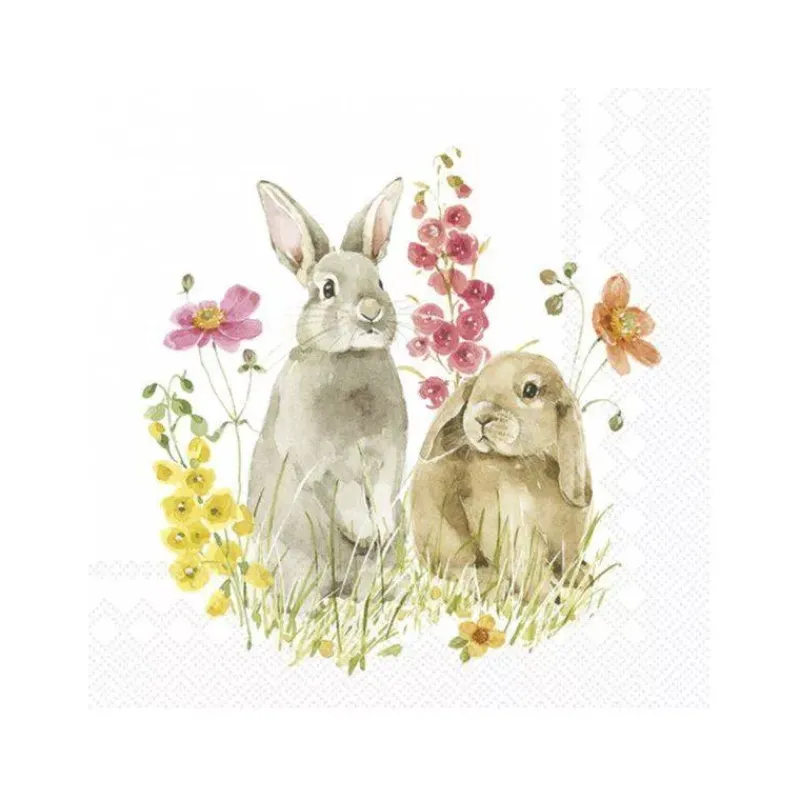 Les Serviettes De Table Papier-IHR Serviette de table Lunch  33X33 Jetable Paquet de 20 - Hop le printemps !