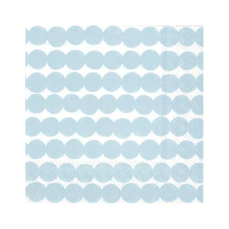 Les Serviettes De Table Papier-IHR Serviette de table Lunch  33X33 Jetable Paquet de 20 - Marimekko, Räsymatto bleu pâle
