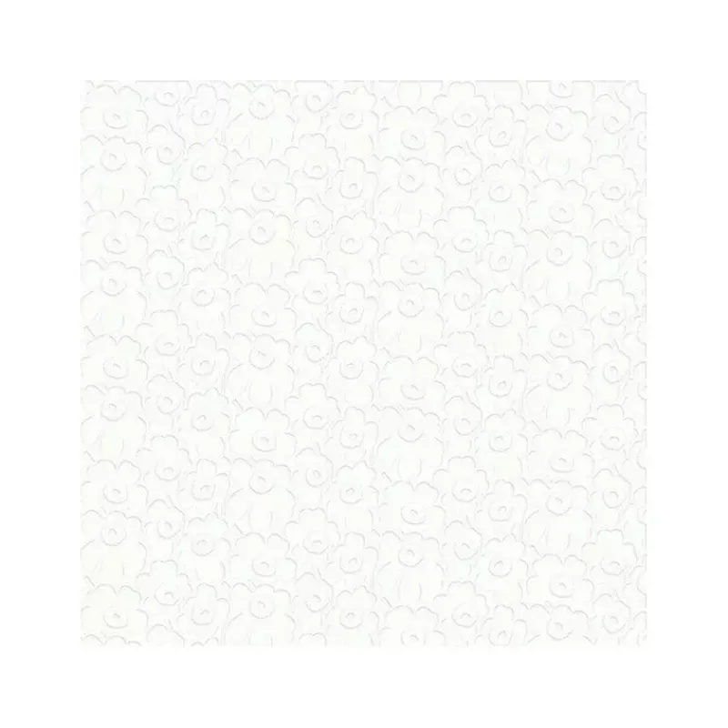 Les Serviettes De Table Papier-IHR Serviette de table Lunch  33X33 Jetable Paquet de 20 - Marimekko, Unikko  surimpressions blanches