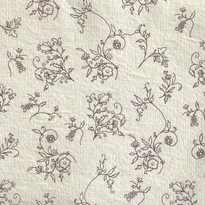Les Serviettes De Table Papier-Franu00e7oise PAVIOT Serviette de table 40x40  Jetable Intissé Françoise PAVIOT Paquet de 20 - Vanilla Flower