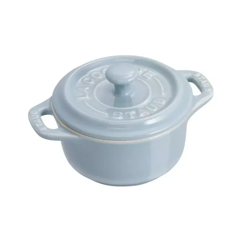 Cocottes En Céramique-STAUB Set 6 mini cocottes en céramique 10 cm couleurs macaron