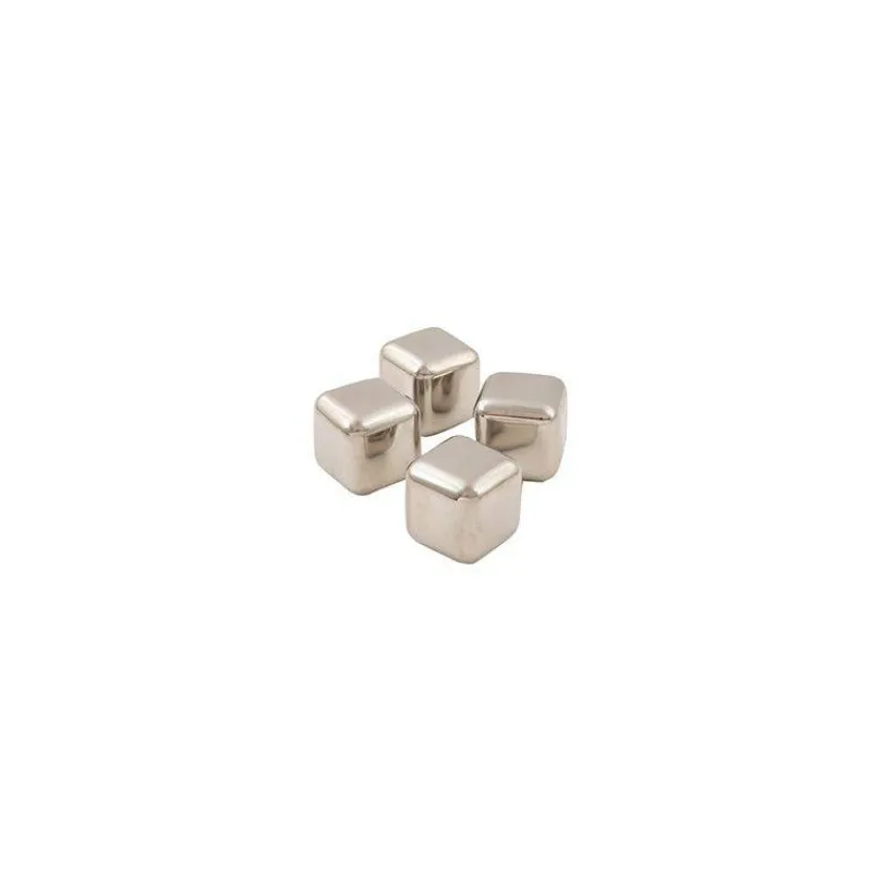Glaçons Permanents-Point Virgule Set de 4 Glaçons réutilisables en Inox avec pochette