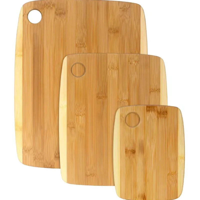 Planches À Découper En Bois-La Casserolerie Set de 3 Planches à Découper en Bambou TOTALLY BAMBOO Bicolore
