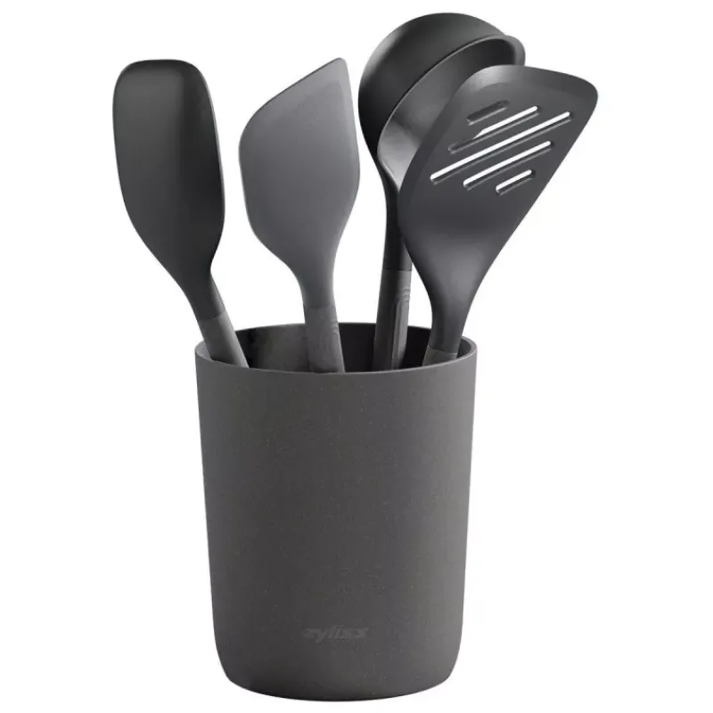 Ensembles Et Sets D'ustensiles-ZYLISS Set de 4 ustensiles de cuisine et leur pot de rangement