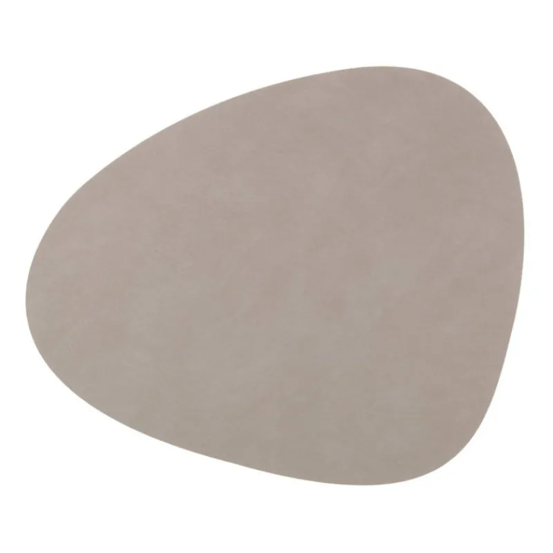 Sets De Tables-LINDDNA Set de table NUPO en cuir recyclé 44 x 37 Gris clair