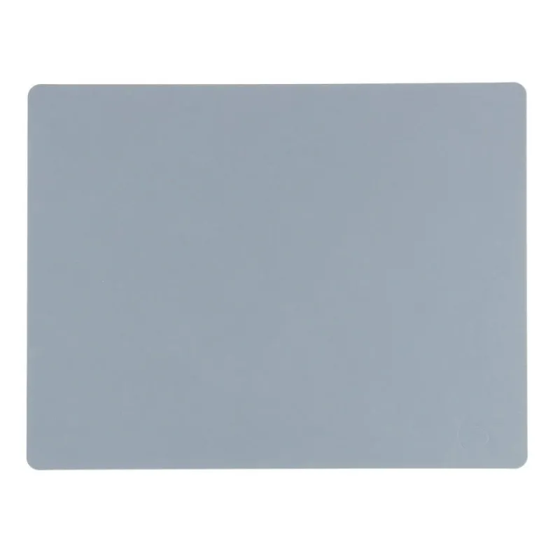 Sets De Tables-LINDDNA Set de table rectangulaire NUPO en cuir recyclé  45 x 35 Bleu ciel