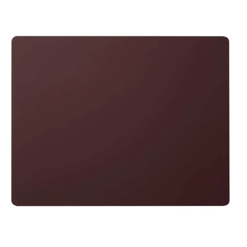 Sets De Tables-LINDDNA Set de table rectangulaire NUPO en cuir recyclé  45 x 35 Bordeaux
