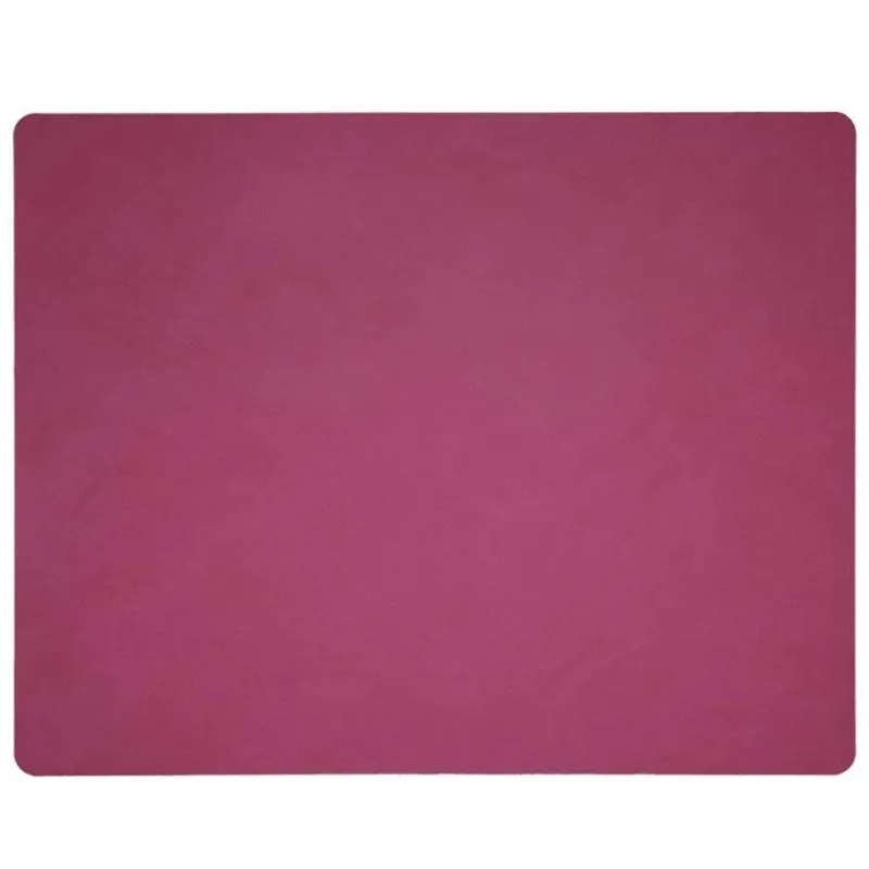 Sets De Tables-LINDDNA Set de table rectangulaire NUPO en cuir recyclé  45 x 35 Framboise SC