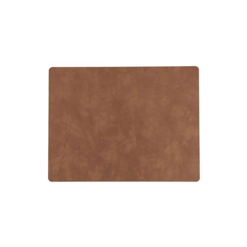Sets De Tables-LINDDNA Set de table rectangulaire NUPO en cuir recyclé  45 x 35 Naturel