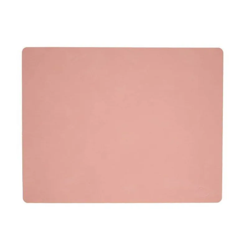 Sets De Tables-LINDDNA Set de table rectangulaire NUPO en cuir recyclé  45 x 35 Rose
