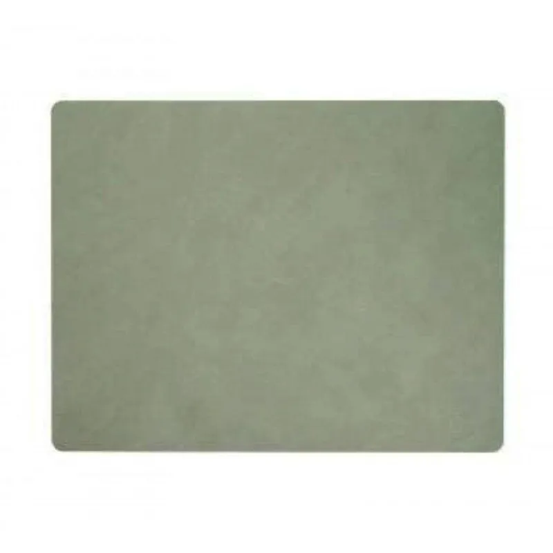 Sets De Tables-LINDDNA Set de table rectangulaire NUPO en cuir recyclé  45 x 35 Vert Olive