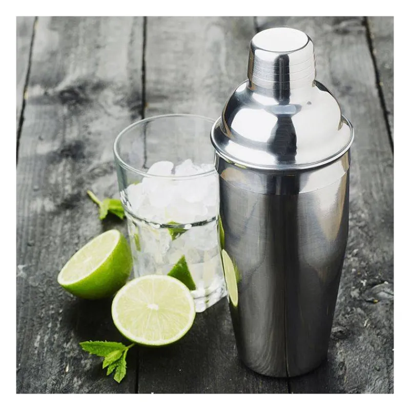 Shakers-Point Virgule Shaker Cocktail inox Bouchon filtre et couvercle