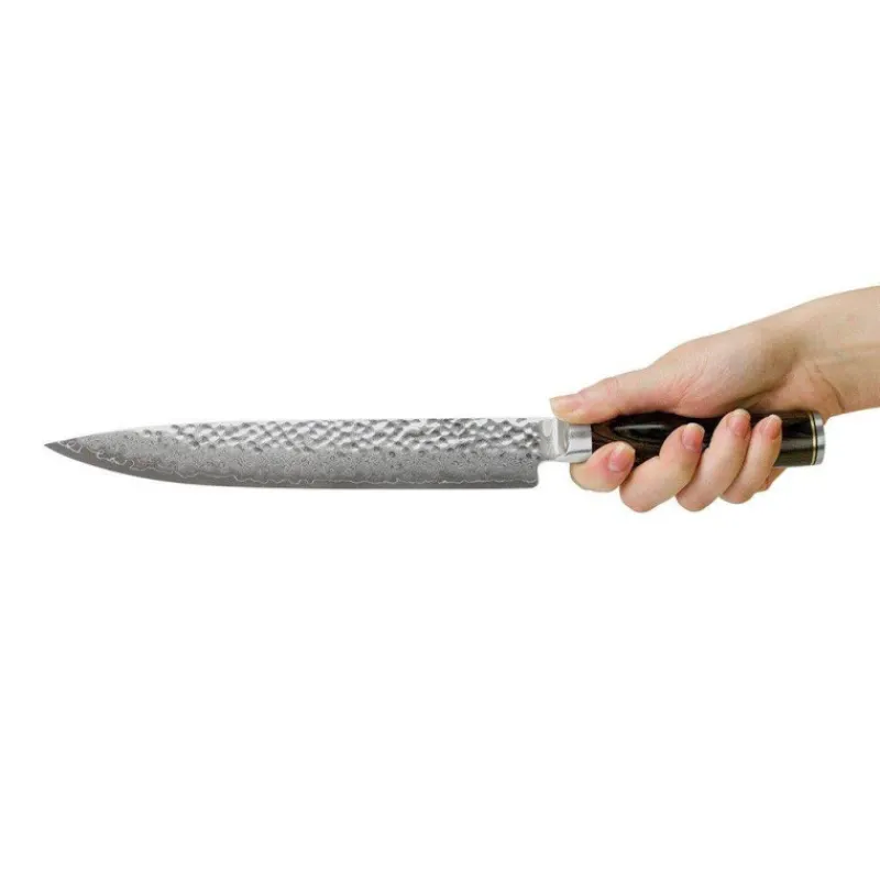 Couteaux Japonais | Couteaux Acier-KAI SHUN Premier Série Tim Mälzer Couteau de cuisine Trancheur japonais 24 cm