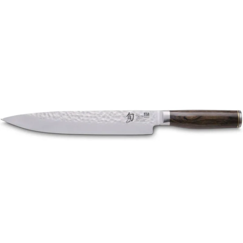 Couteaux Japonais | Couteaux Acier-KAI SHUN Premier Série Tim Mälzer Couteau de cuisine Trancheur japonais 24 cm