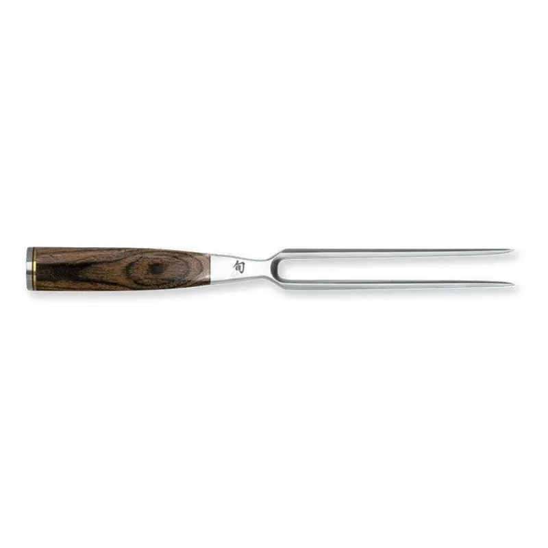 Fourchettes À Découper | Couteaux Japonais-KAI SHUN Premier Série Tim Mälzer Fourchette à découper rôtir japonais 16.5 cm
