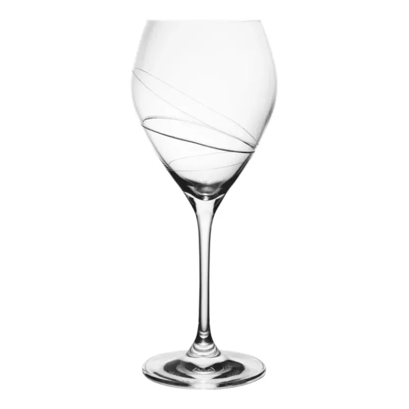 Verres À Pied-La Casserolerie SILHOUETTE Verre à Pied eau 39 cl taillé - Les 6