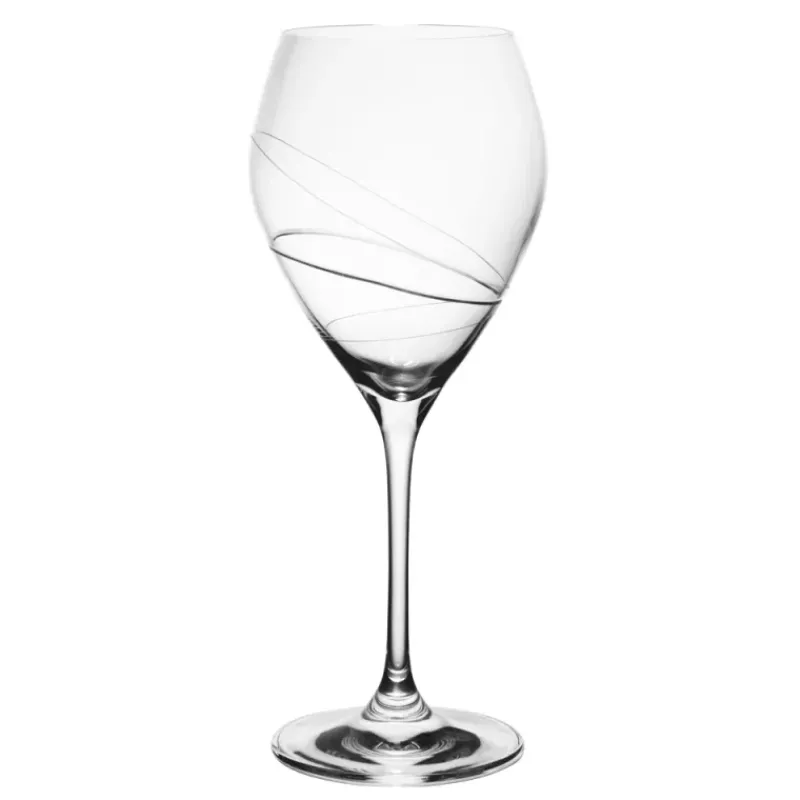 Verres À Pied-La Casserolerie SILHOUETTE Verre à Pied vin 32 cl taillé - Les 6