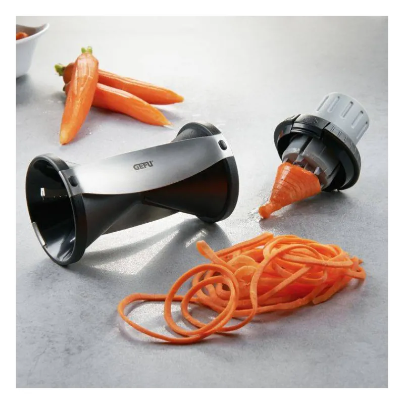 Couper | Spiralizer-GEFU SPIRELLI 2.0 Taille Julienne Légumes  SPIRALE double Inox