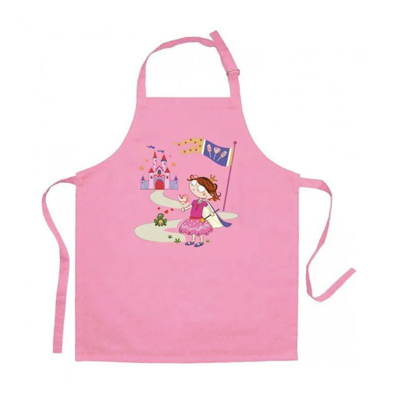 Tabliers-WINKLER Tablier enfant La Princesse et la grenouille Coton Rose