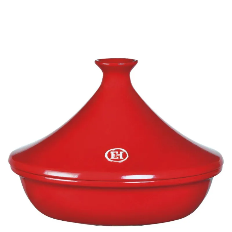 Tajine-Emile HENRY Tajine en céramique D27 cm Flame Grand cru rouge