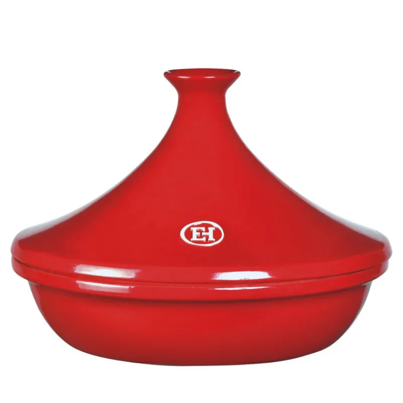 Tajine-Emile HENRY Tajine en céramique D32 Flame Grand cru rouge