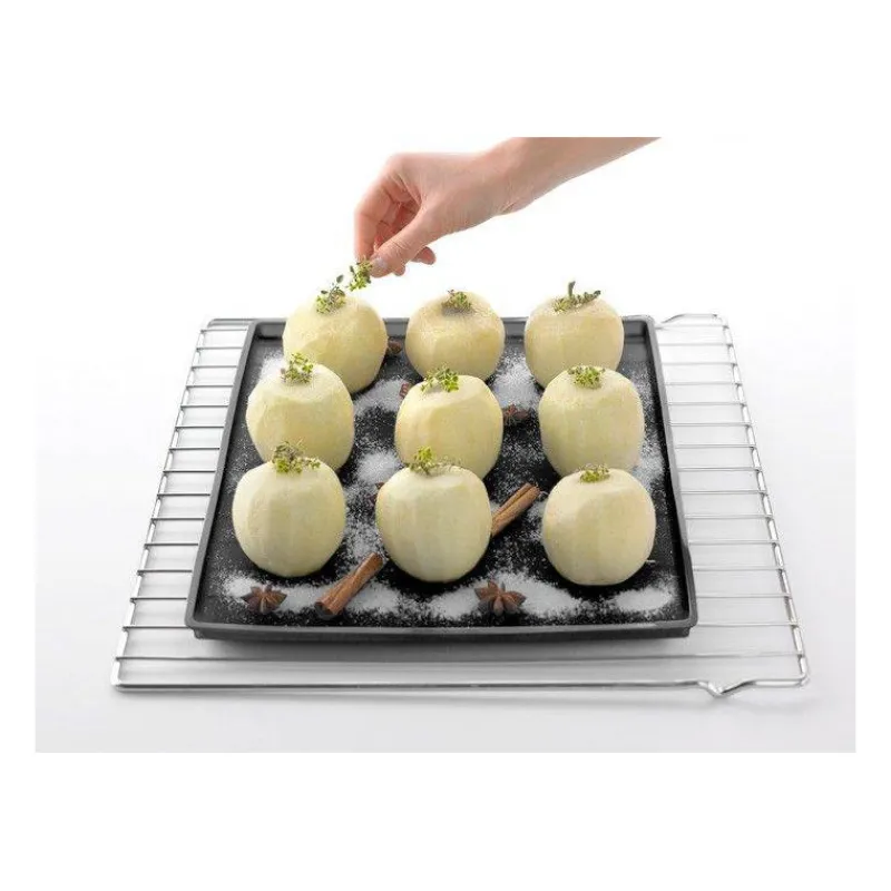 Tapis De Cuisson-LEKUE TAPIS de Four silicone anti-débordement 40x30cm avec rebord