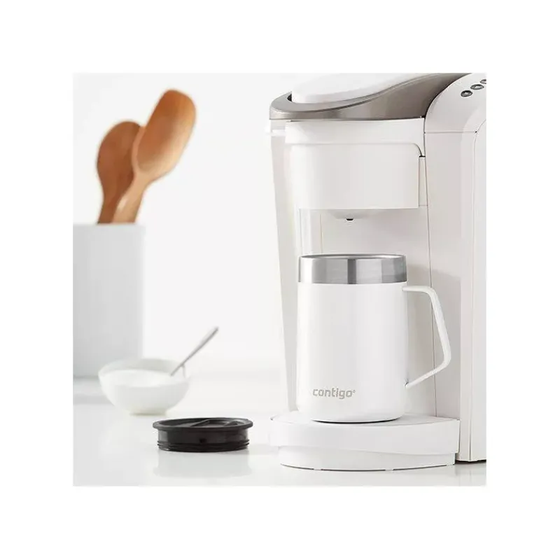 Gourdes Isothermes Et Mugs-Contigo Tasse Mug isotherme acier STREETERVILLE BLANC 420 ml