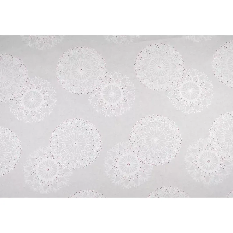 Tissus Au Mètre-STOF TISSU enduit 150 90% Coton 10% Polyester CLEOME Blanc Longueur exprimée en cm